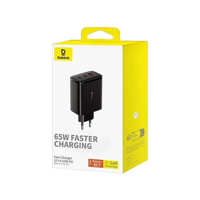 شارژر بیسوس 65 واتی مدل Cube Pro — تصویر ۶
