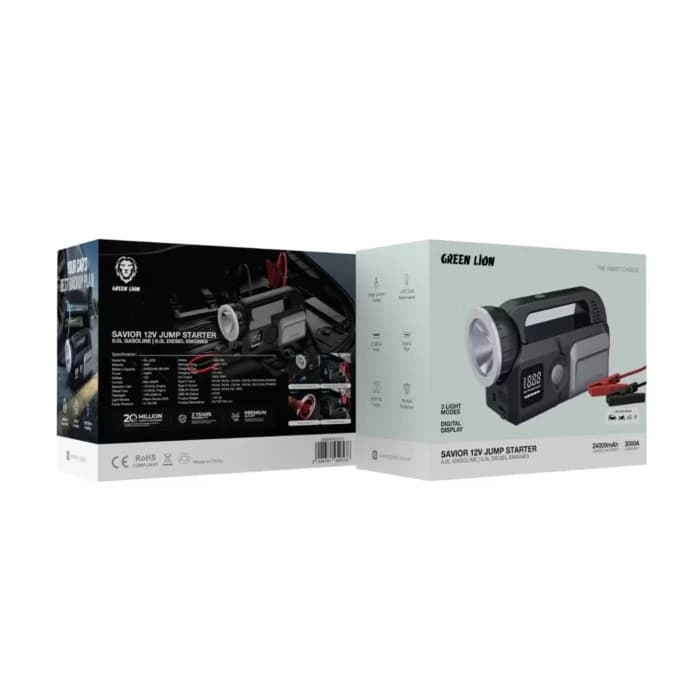 جامپ استارتر 24000 چندکاره گرین لاین(Green Lion Savior 12V Jump Starter) — تصویر ۳