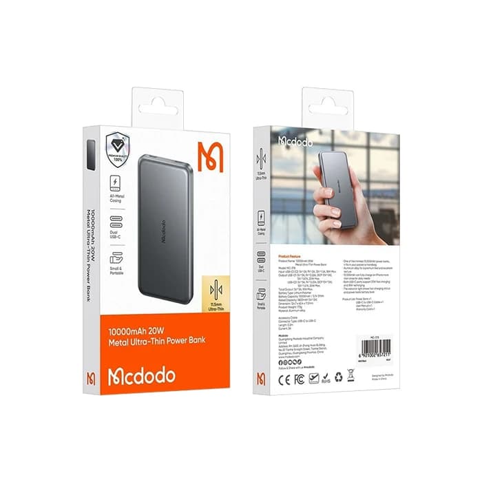 پاور بانک 10,000mAh مک دودو مدل MC-378 — تصویر ۳