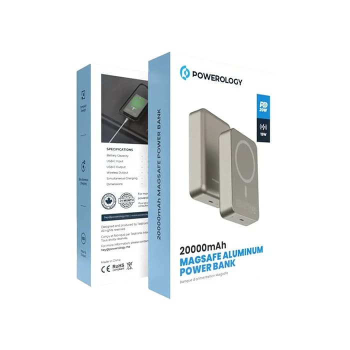 شارژر بی سیم 20000mAh پاورولوژی مدل PPBCHA33 — تصویر ۵