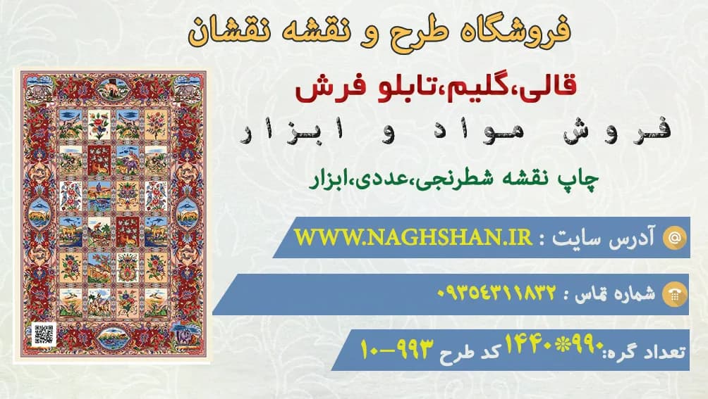 طرح قالی هزار نقش،10/993 — تصویر ۳