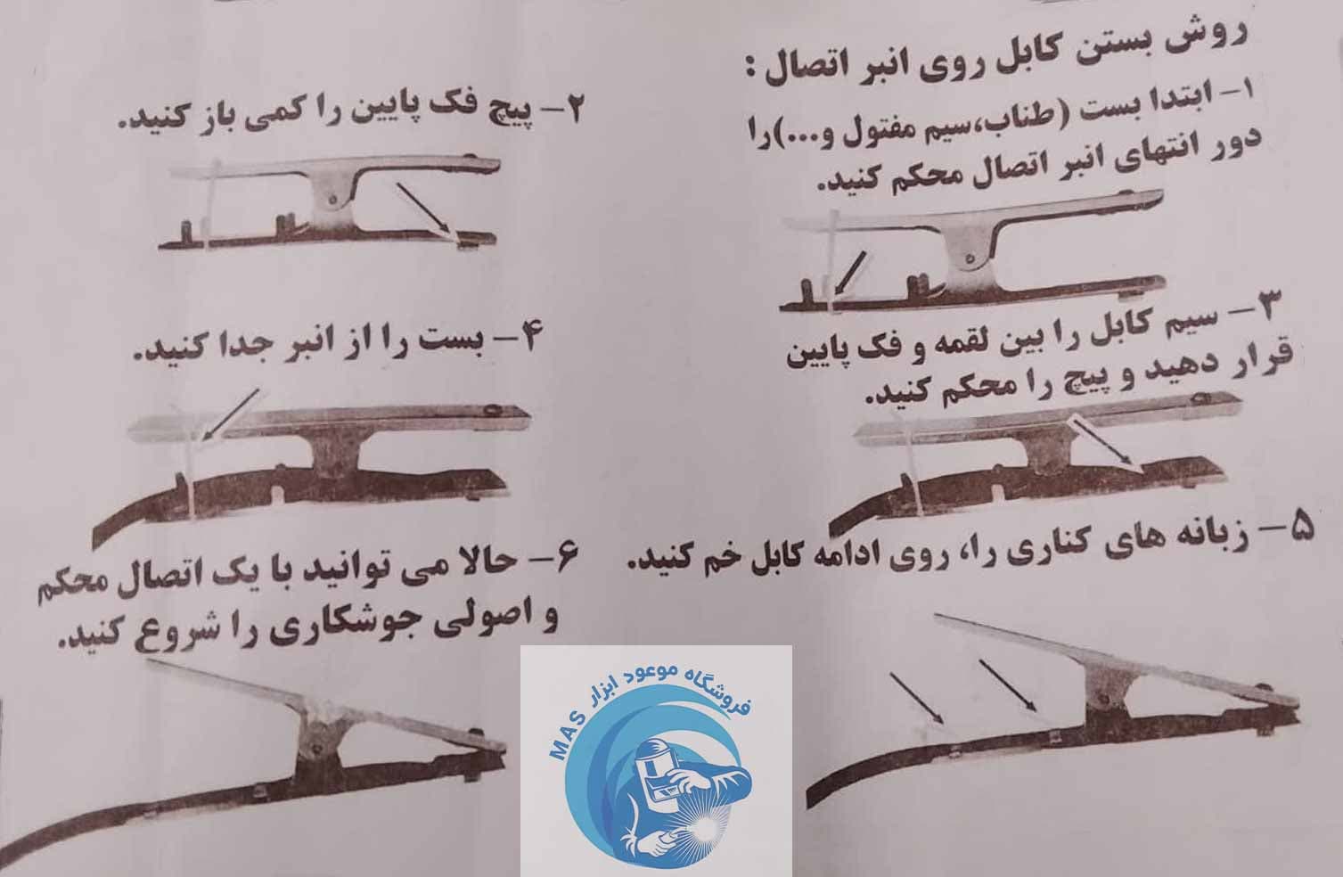 انبر اتصال جوش 350 آمپر برند دماوند — تصویر ۲