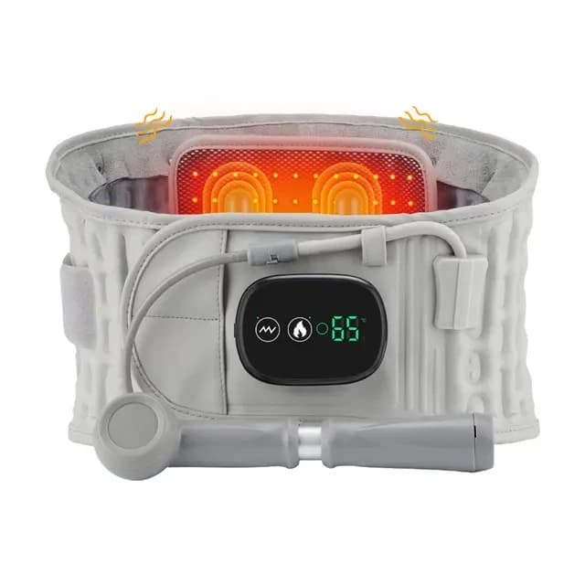 ماساژور بادی حرارتی کمر مدل Hot Electric Vibrating Belt Inflatable Lumbar