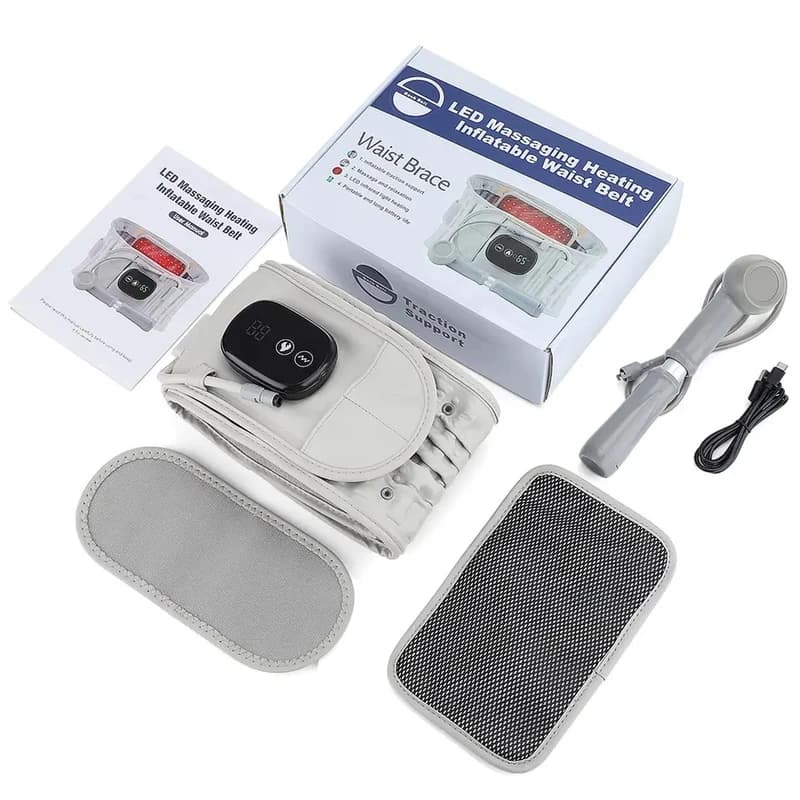 ماساژور بادی حرارتی کمر مدل Hot Electric Vibrating Belt Inflatable Lumbar — تصویر ۳
