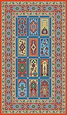 نقشه سنتی طرح گلیم،s12-61