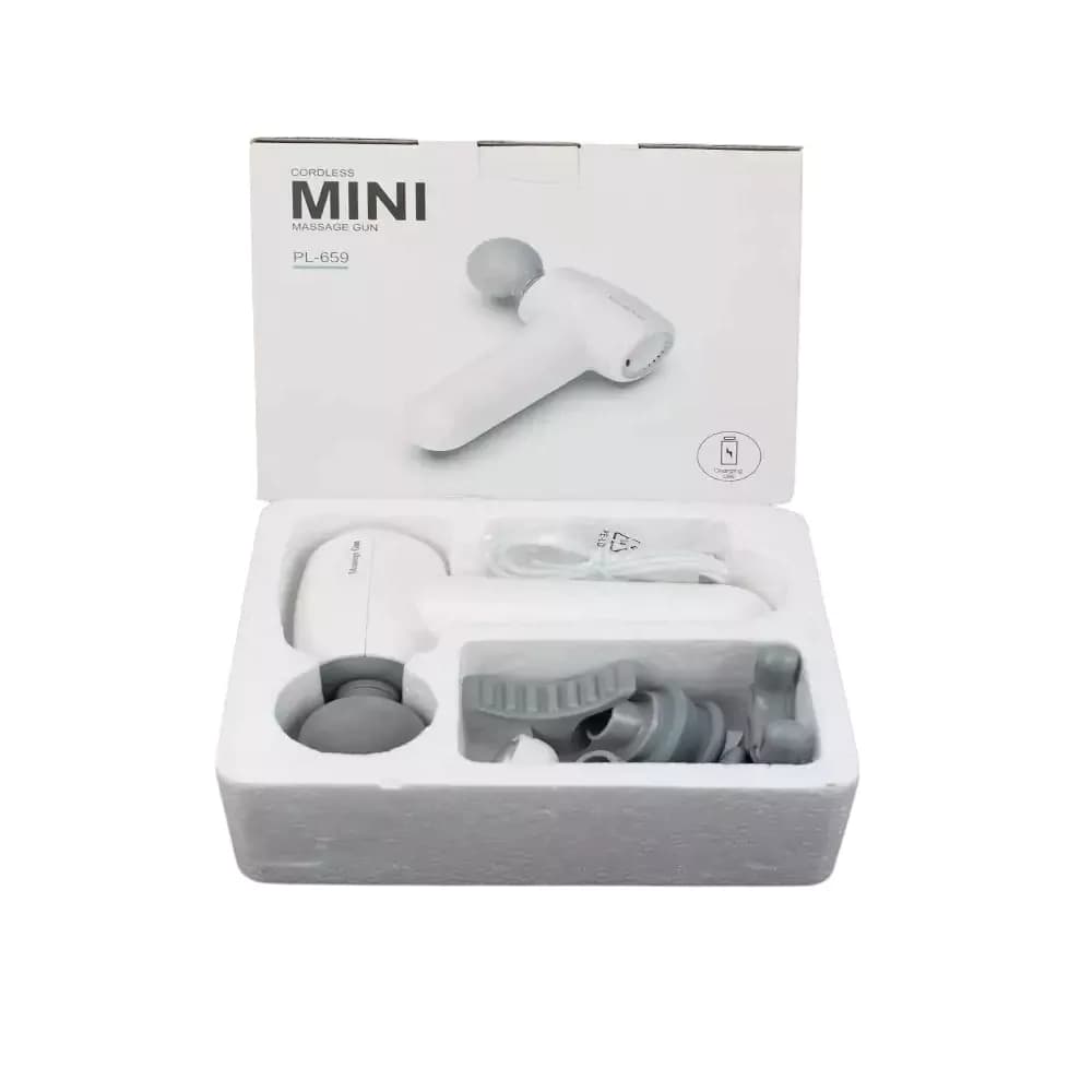 ماساژور تفنگی pl 659 شارژی مینی mini massage gun — تصویر ۲