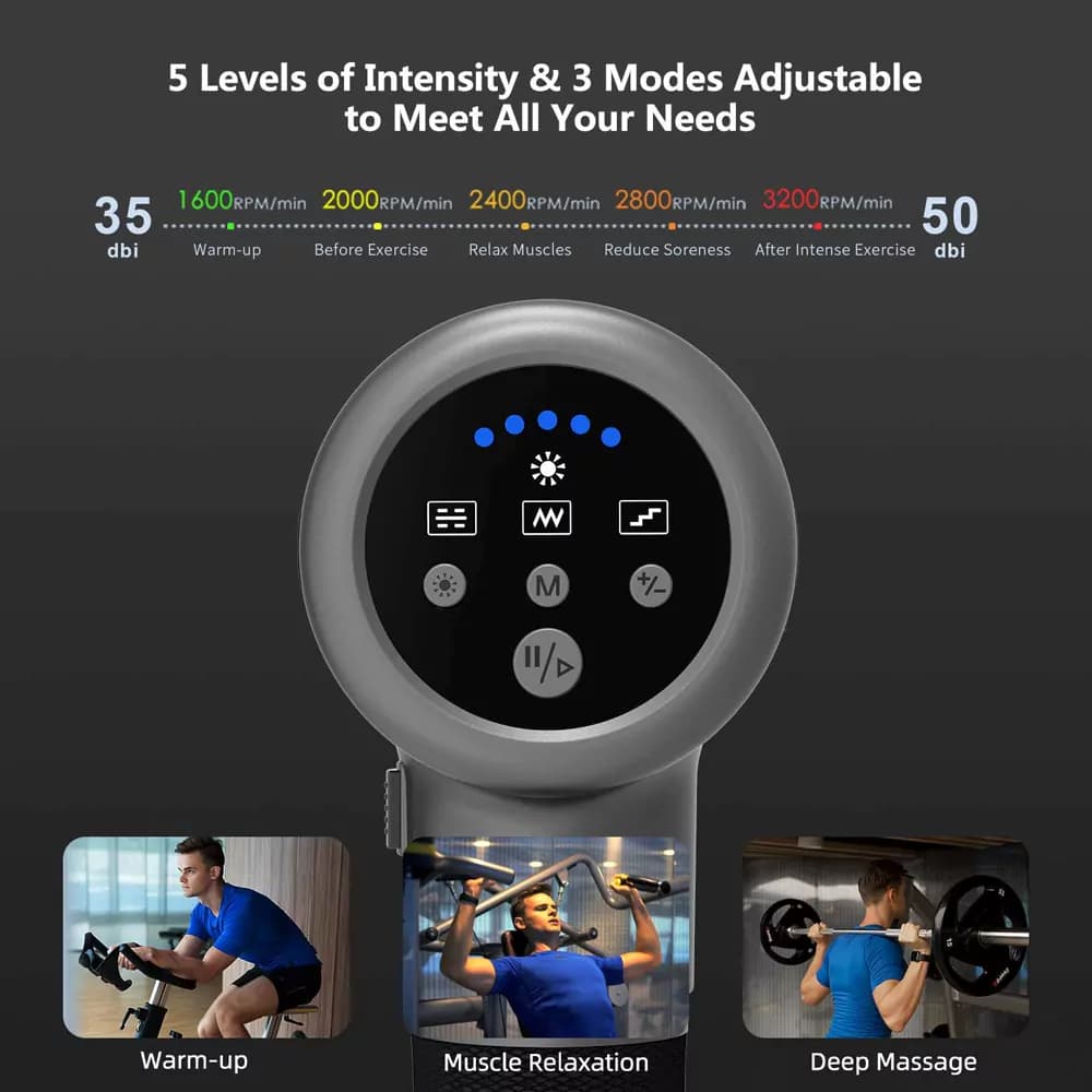 ماساژور تفنگی حرارتی Blackleaf RELAX PRO S Heated — تصویر ۴
