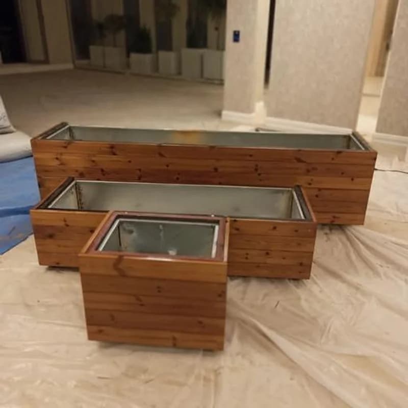 فلاورباکس باکس ترموود باکس گل چوب ترموود