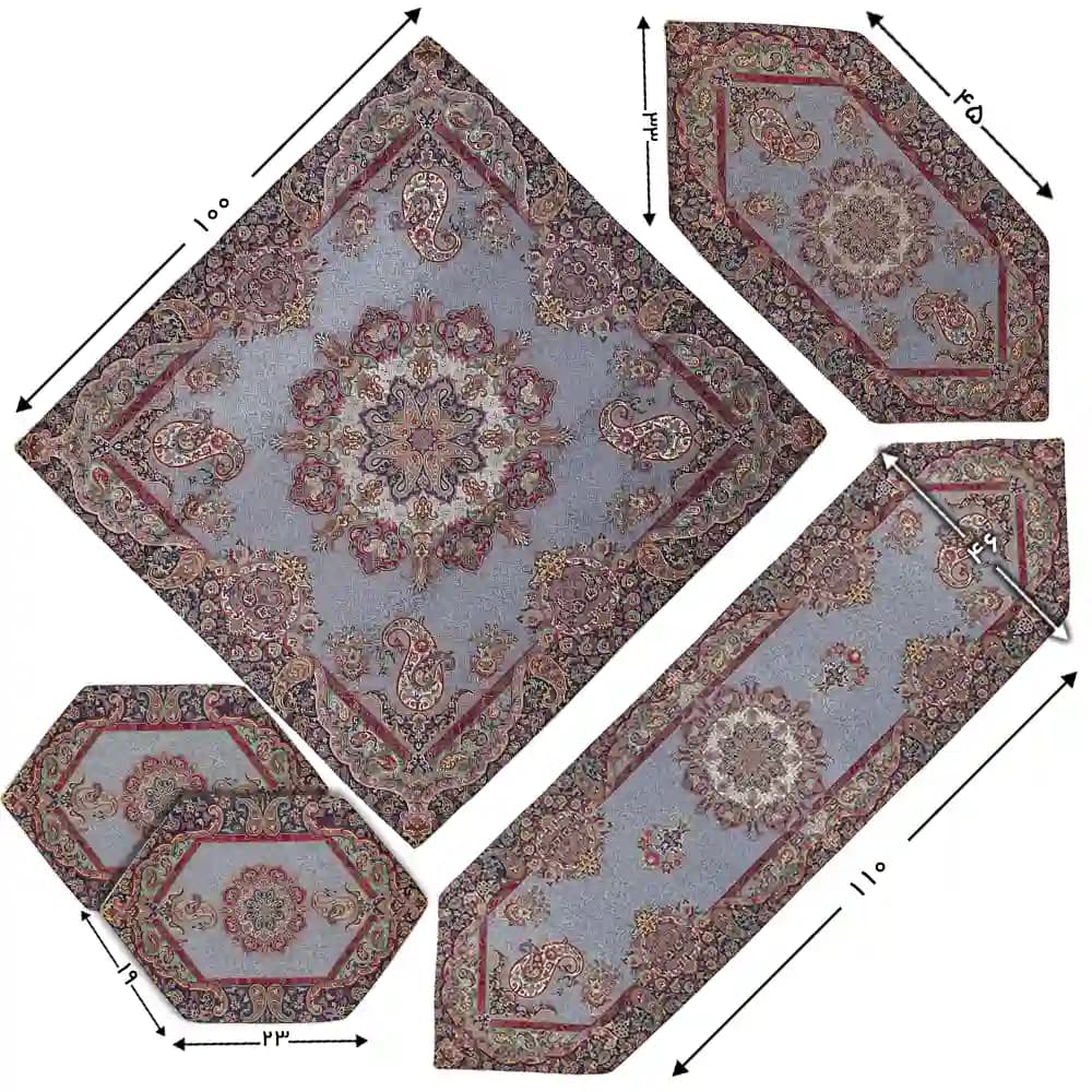 ست پنج تکه ترمه همادیس طرح زرین کد TRZ04-5P — تصویر ۵
