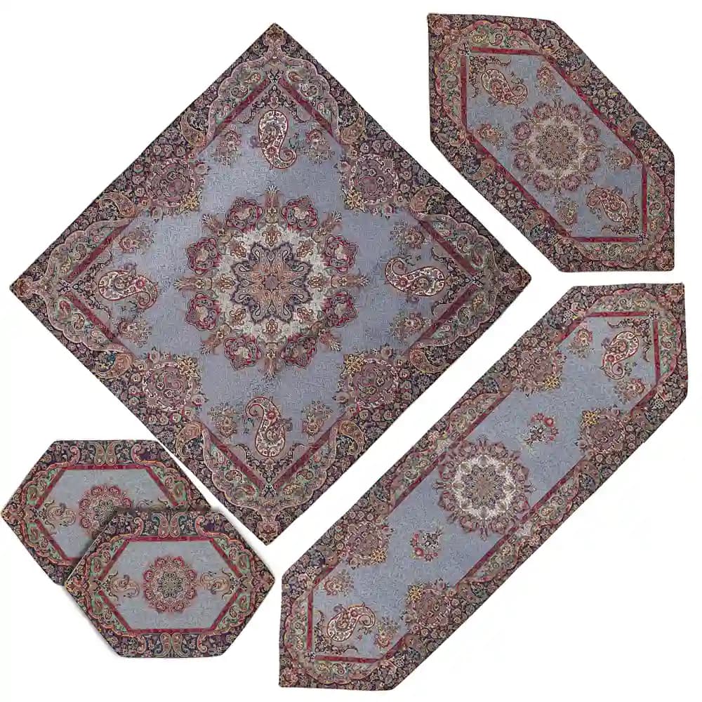 ست پنج تکه ترمه همادیس طرح زرین کد TRZ04-5P
