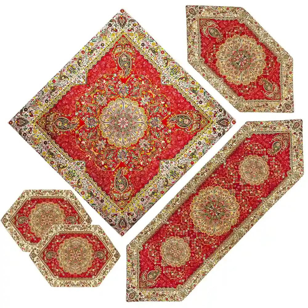 ست پنج تکه ترمه همادیس طرح افشار کد TR01-5P