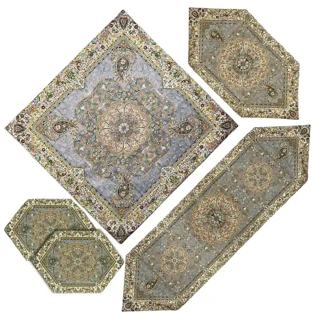 ست پنج تکه ترمه همادیس طرح افشار کد TR04-5P