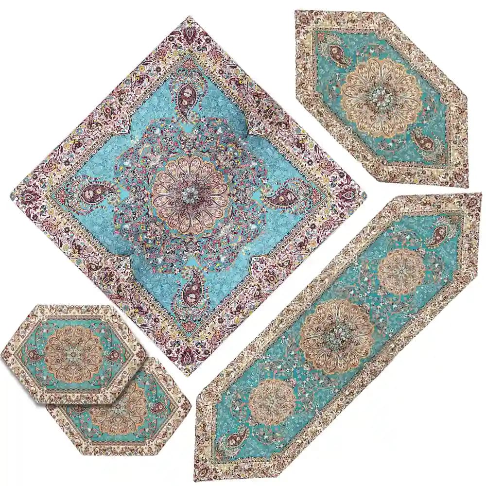 ست پنج تکه ترمه همادیس طرح افشار کد TR02-5P