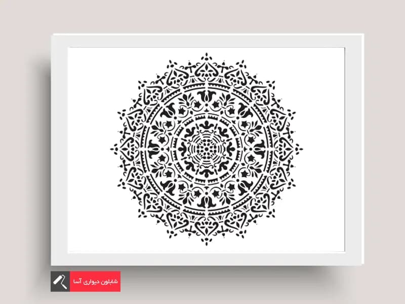 شابلون دیواری نسل آخر-40cmx40cm-z132