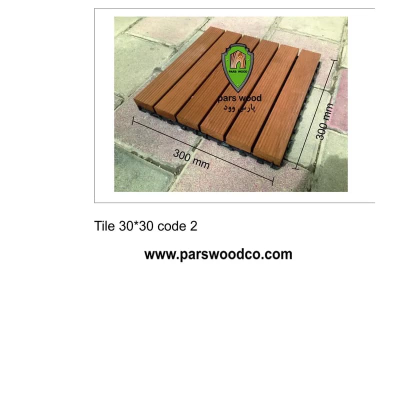 تایل ترموود کف 30×30 میلی متر کد 2