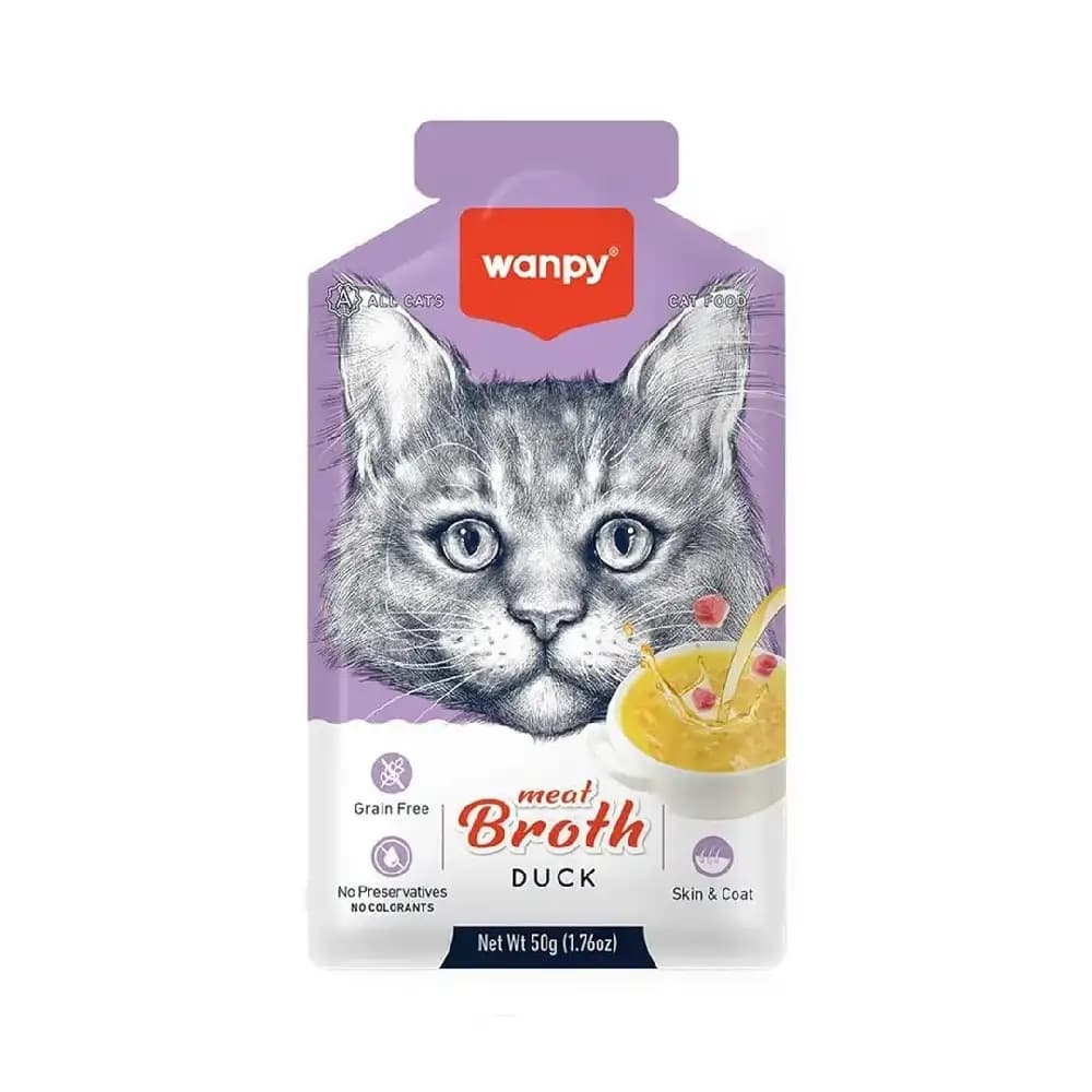 سوپ گربه ونپی با طعم اردک مدل Wanpy Cat Meat Broth — تصویر ۲