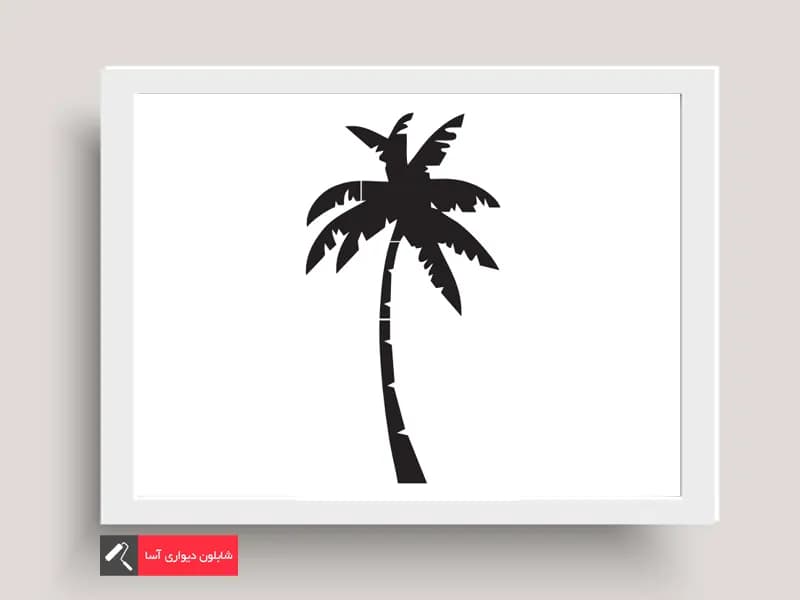 شابلون دیواری گل و گیاه-40cmx80cm-p145
