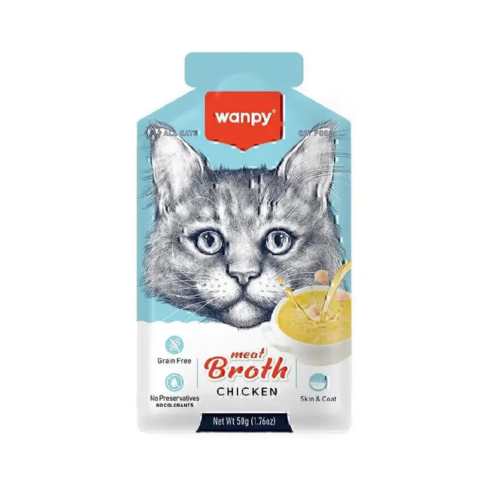 سوپ گربه ونپی با طعم مرغ مدل Wanpy Cat Meat Broth — تصویر ۲
