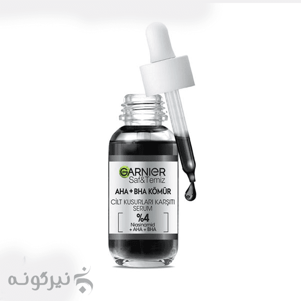 سرم زغال گارنیر Garnier AHA+BHA Kömür Serum