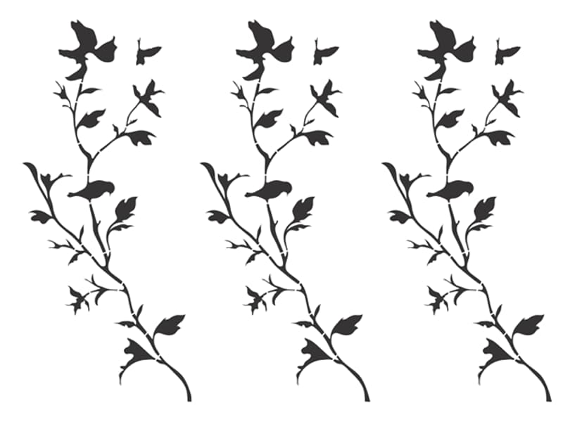شابلون دیواری 100cmx50cm W056 — تصویر ۲