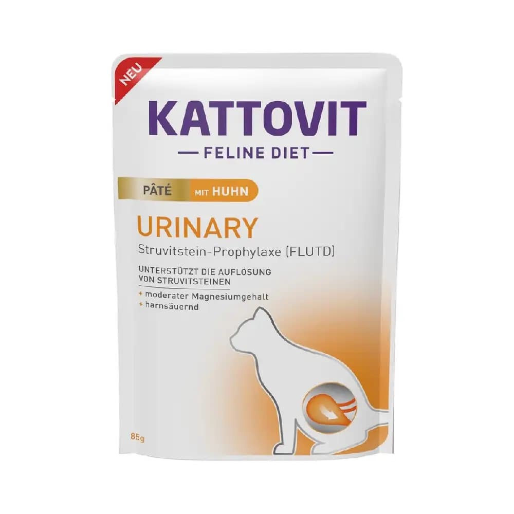 پوچ پته یورینری گربه کتوویت با طعم مرغ 85 گرم