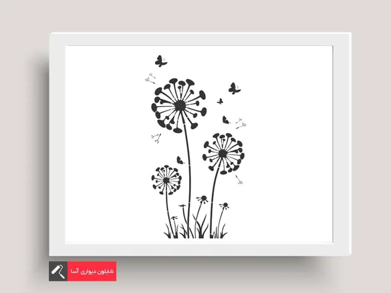 شابلون دیواری 120cmx80cm W082