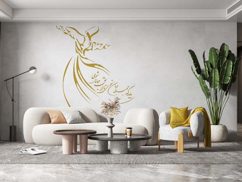 شابلون دیواری 70cmx70cm W008
