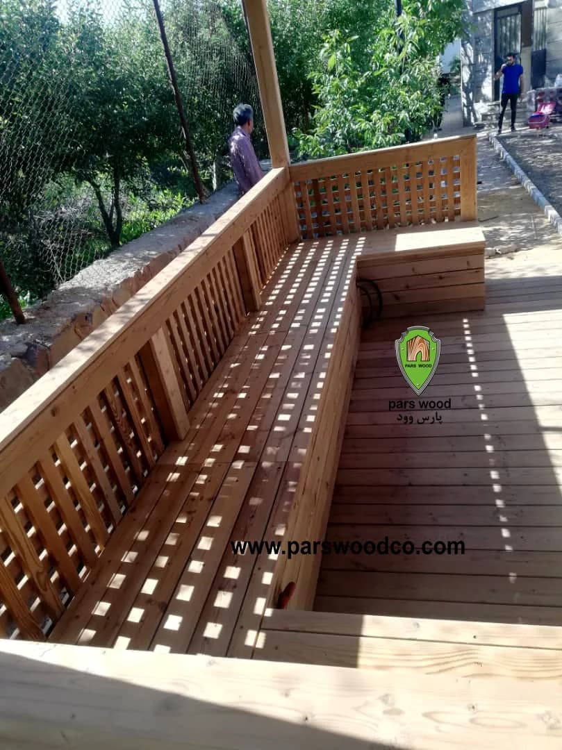 آلاچیق چوبی مدل رکسانا برند پارس وود — تصویر ۲