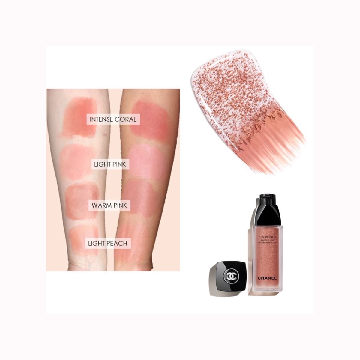 رژگونه مایع Les Beiges شنل Intense coral — تصویر ۵