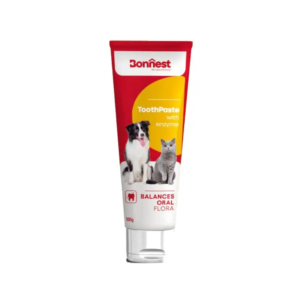خمیر دندان آنزیم‌دار سگ و گربه بونست Bonest Enzyme Toothpaste 100g