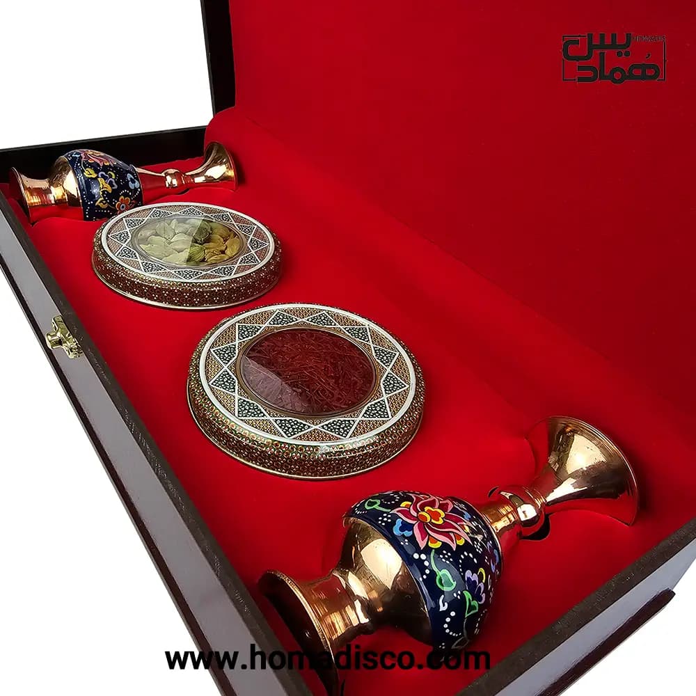 جعبه صنایع دستی و زعفران همادیس مدل هزار دستان — تصویر ۶