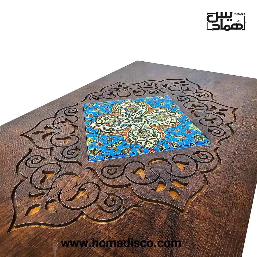 جعبه صنایع دستی و زعفران همادیس مدل فیروزه — تصویر ۴