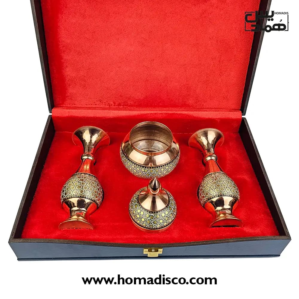 پک هدیه صنایع دستی همادیس مدل خاتم کد AP605 — تصویر ۸