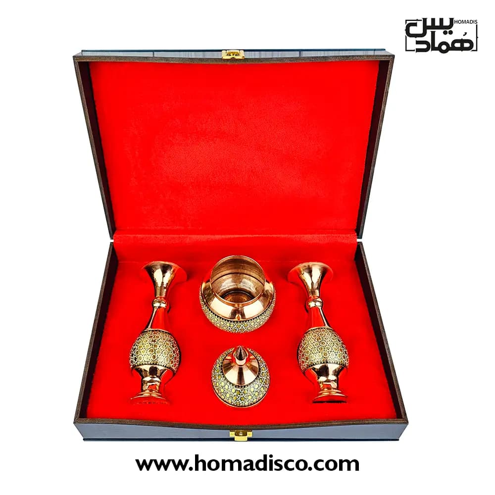 پک هدیه صنایع دستی همادیس مدل خاتم کد AP605 — تصویر ۷
