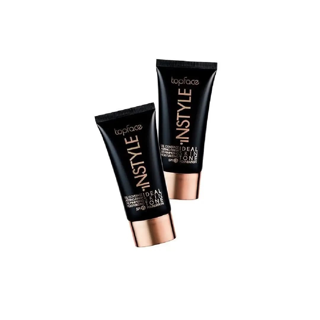 کرم پودر پوست خشک تاپ فیس مدل Instyle Ideal Skin Tone Foundation SPF15 تاپ فیس_ Topface