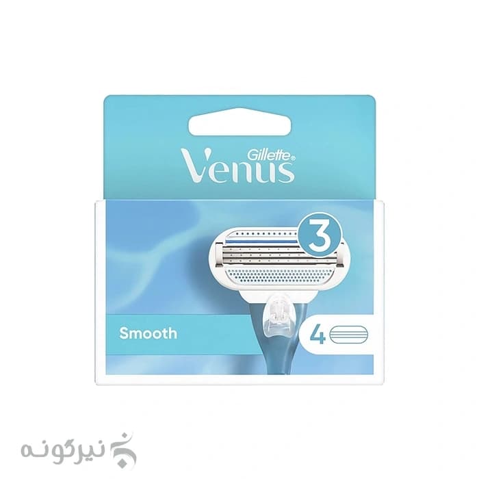 یدک خودتراش ژیلت ونوس مدل Smooth بسته 4 تایی