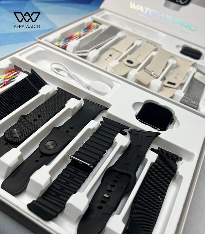 ساعت هوشمند سری 11 مدل Howear Watch 11 Pro Plus چند بند — تصویر ۶