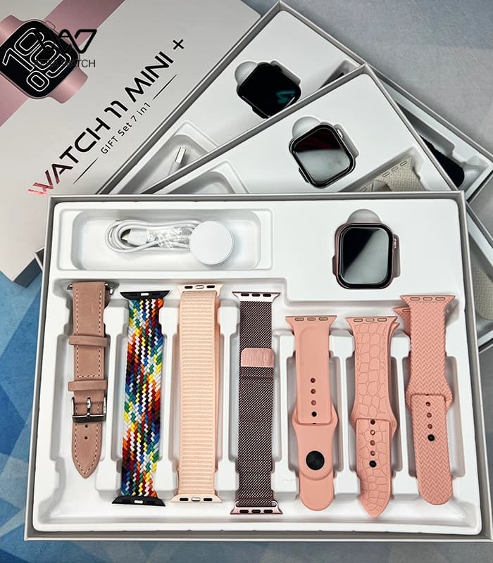 ساعت هوشمند طرح اپل واچ Howear مدل Watch 11 Mini Plus چندبند — تصویر ۴