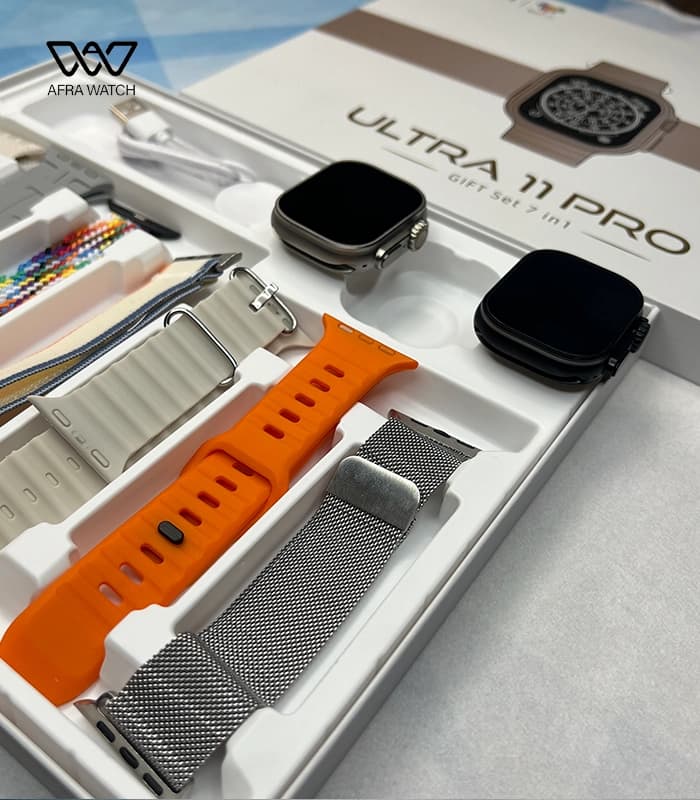 ساعت هوشمند اولترا مدل ULTRA 11 Pro Plus چند بند — تصویر ۴