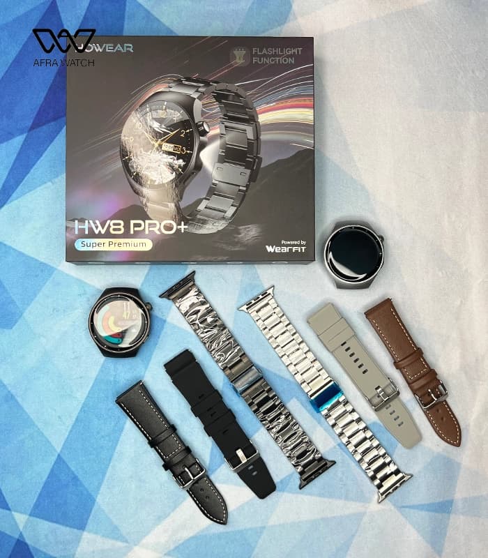 ساعت هوشمند مردانه صفحه گرد مدل HW8 Pro Plus — تصویر ۲