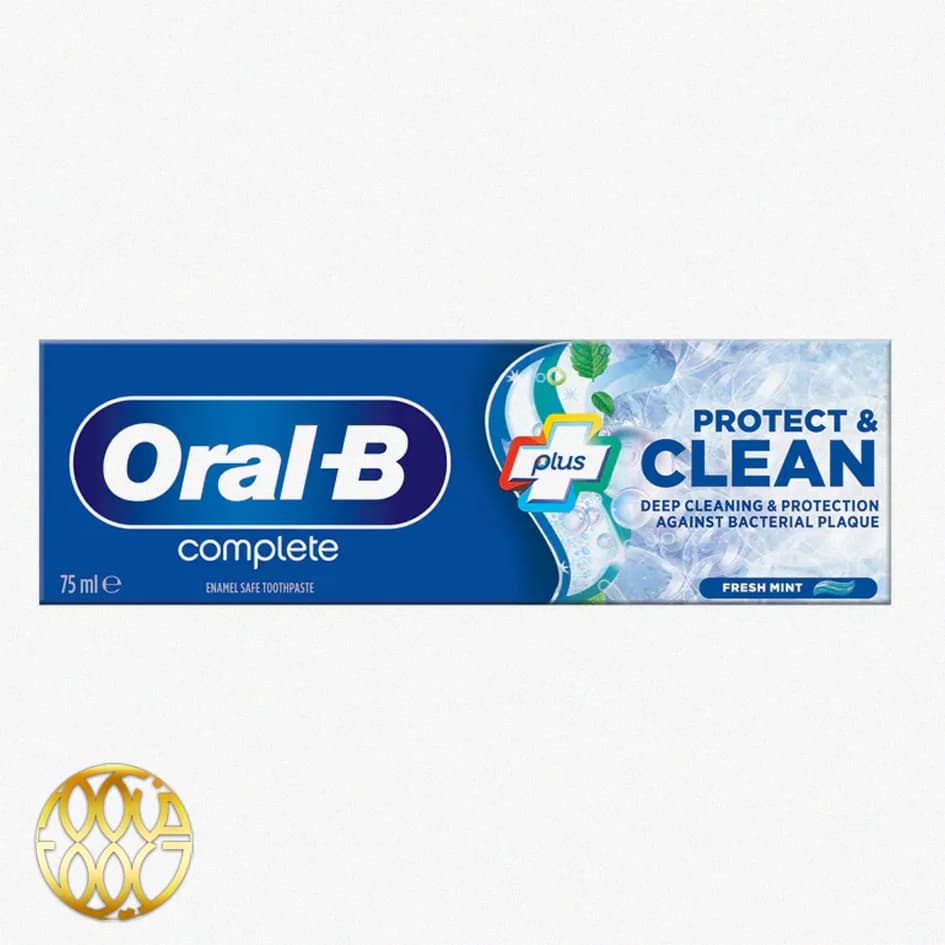 خمیر دندان Oral-B Complete Plus Protect & Clean با طعم نعناع تازه – ۷۵ میلی‌لیتر (اصل آلمان)