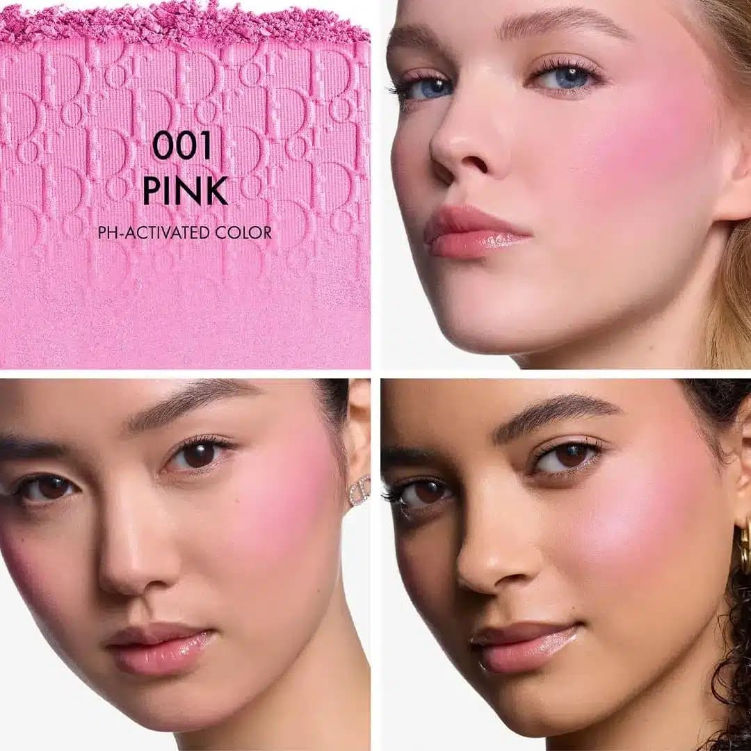 رژگونه دیور مدل بک استیج رنگ Pink 001 — تصویر ۵