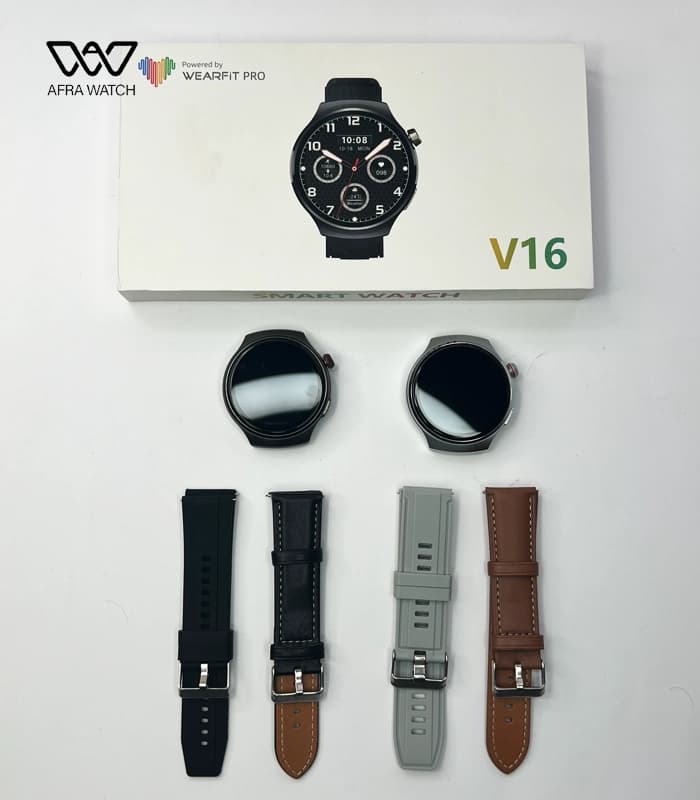 ساعت هوشمند مردانه صفحه گرد مدل V16 — تصویر ۳