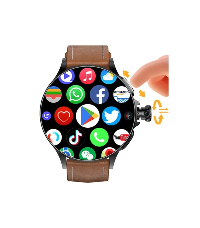 ساعت هوشمند اندروید صفحه گرد سیم کارت خور مدل GT200| 5G