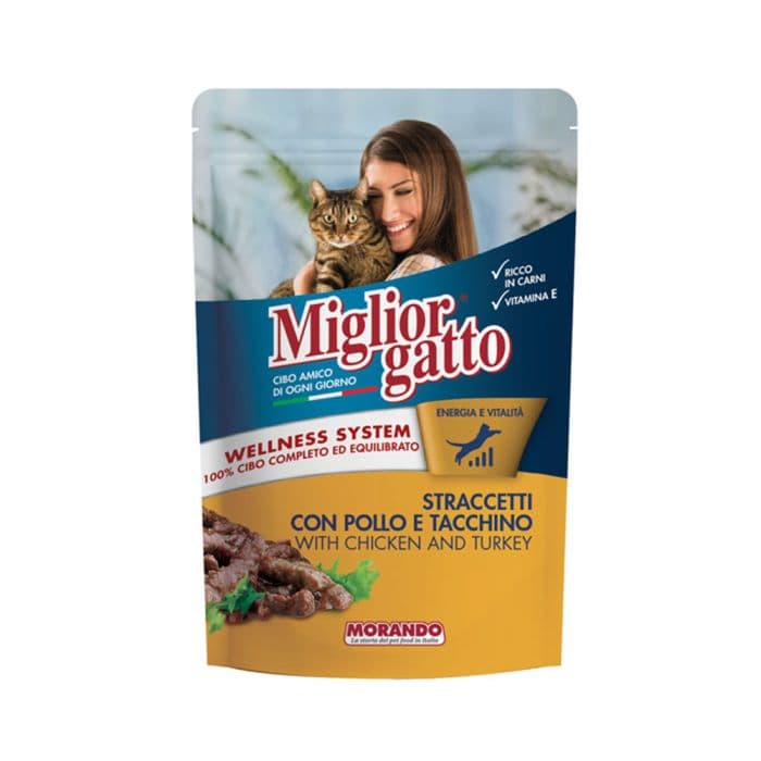 پوچ گربه میگلیور گاتو موراندو مرغ و بوقلمون – Miglior Gatto chicken & turkey