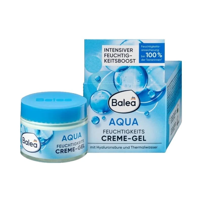 ژل کرم آبرسان مدل Aqua(۵۰ میل) آبرسانی ۲۴ ساعته پوست خشک باله آ_Balea