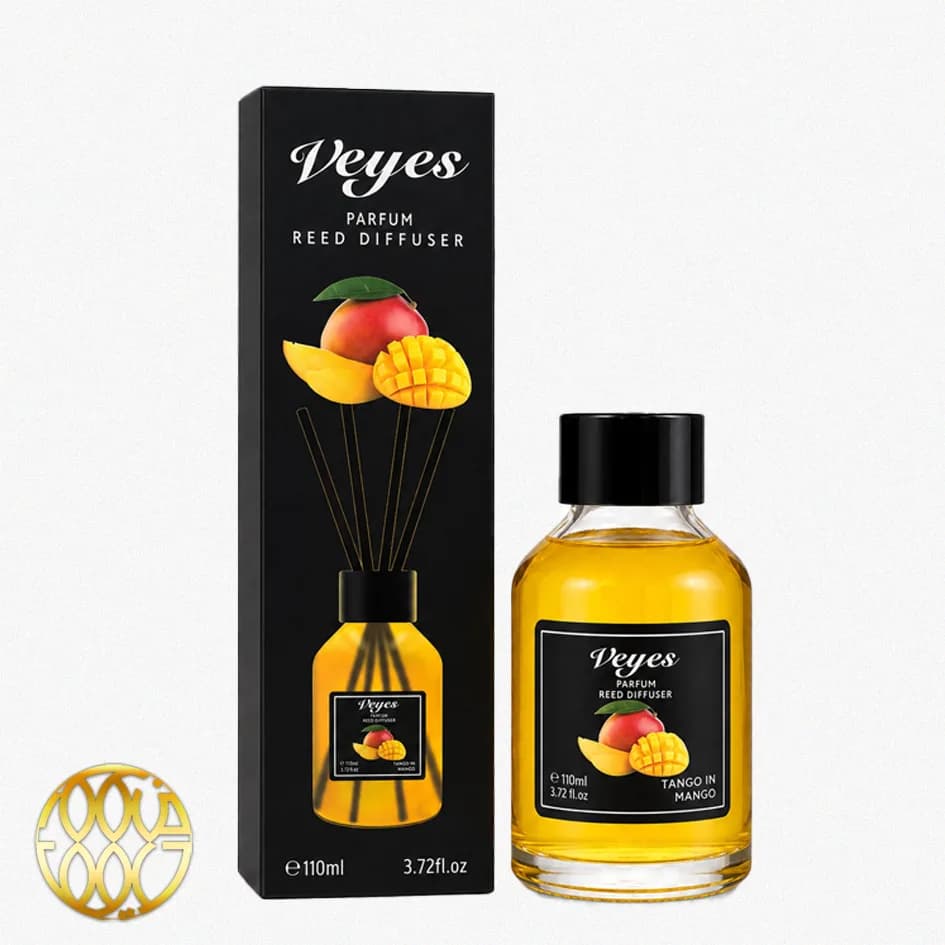 خوشبوکننده با چوب Veyes رایحه Tango In Mango – ۱۱۰ میلی‌لیتر | عطر گرمسیری و میوه‌ای جذاب