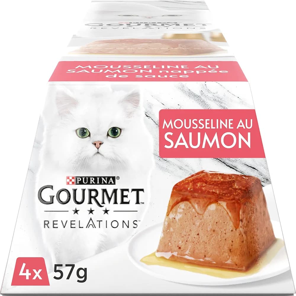 دسر کاسه ای گربه موس گورمت سالمون 1عددی _ Gourmet revelations salmon