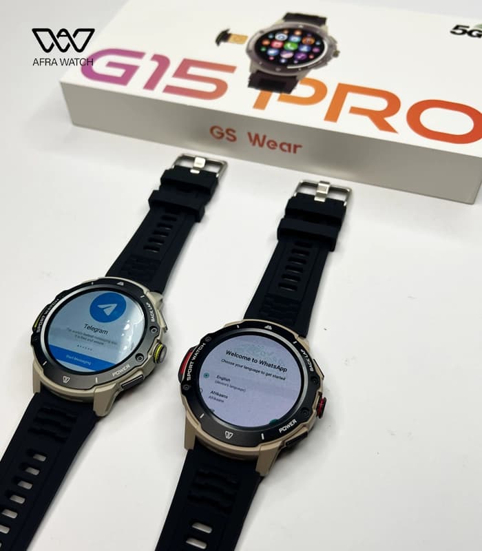 ساعت هوشمند اندروید صفحه گرد سیم کارت خور مدل G15 PRO | 5G — تصویر ۳