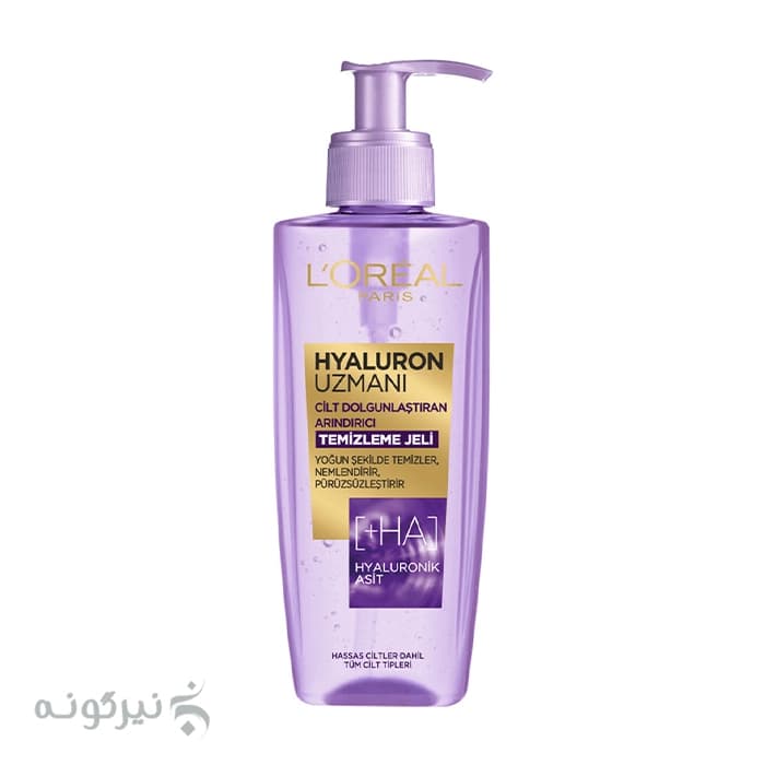 ژل شستشوی صورت هیالورونیک اسید لورآل Loreal